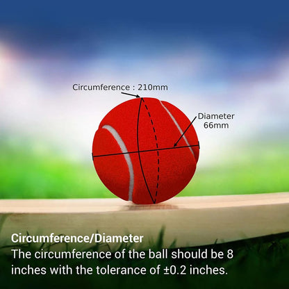 Nivia Cricket Tennis Ball Heavy (Pack of 12)—Red