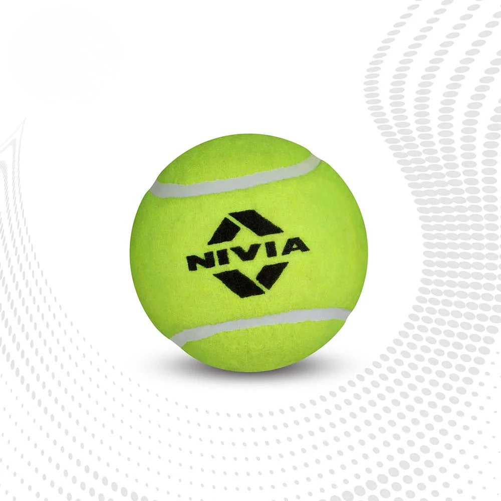 Nivia Cricket Tennis Ball Heavy (Pack of 12)—Green